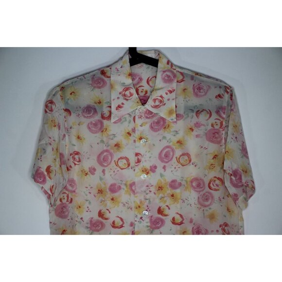 Equipment Mens Medium Slim Fit Flowy Button Up Shirt NEW N1336 - Picture 2 of 5